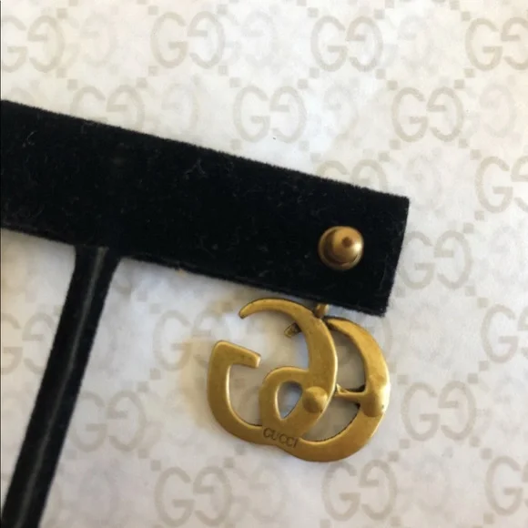 Authentic Gucci GG Snake Marmont Earrings - Picture 4 of 6